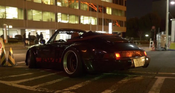 RWB Porsche night in Tokyo