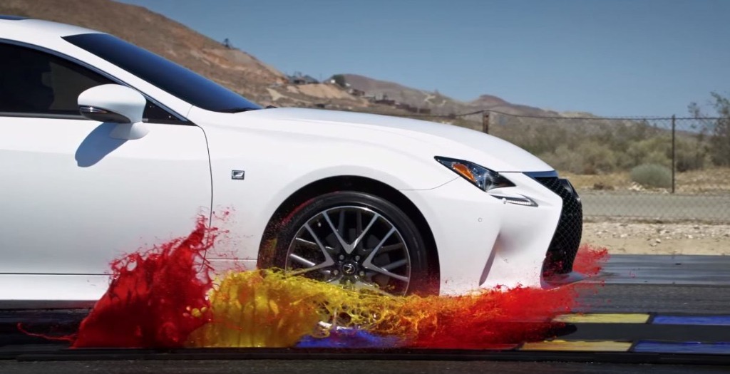 Slow Motion Lexus RC 350 F Sport