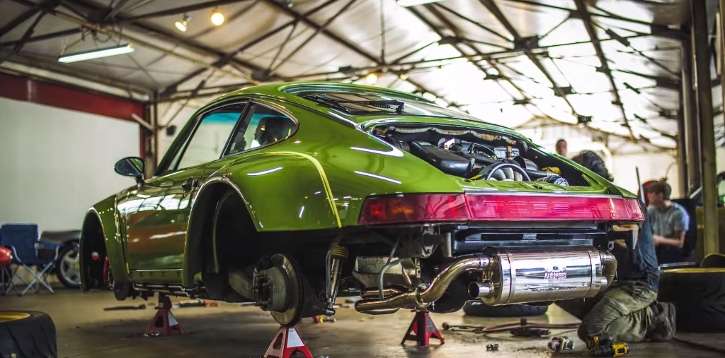 Une Porsche 911 RWB du côté d'Atlanta