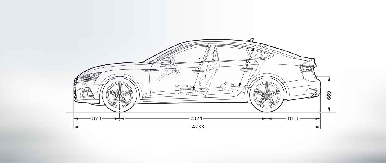 dimension audi A5 sportback