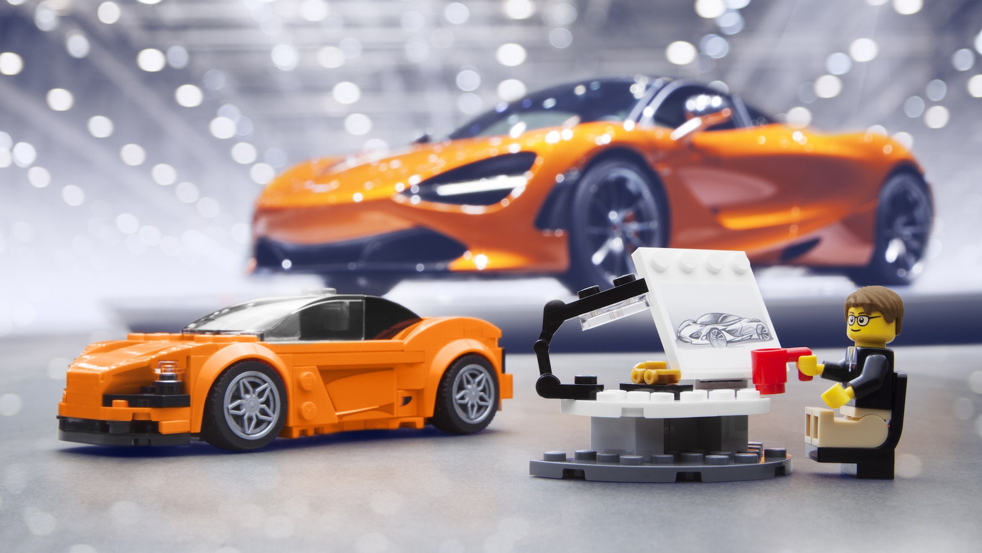 Une McLaren 720S en Lego à Goodwood