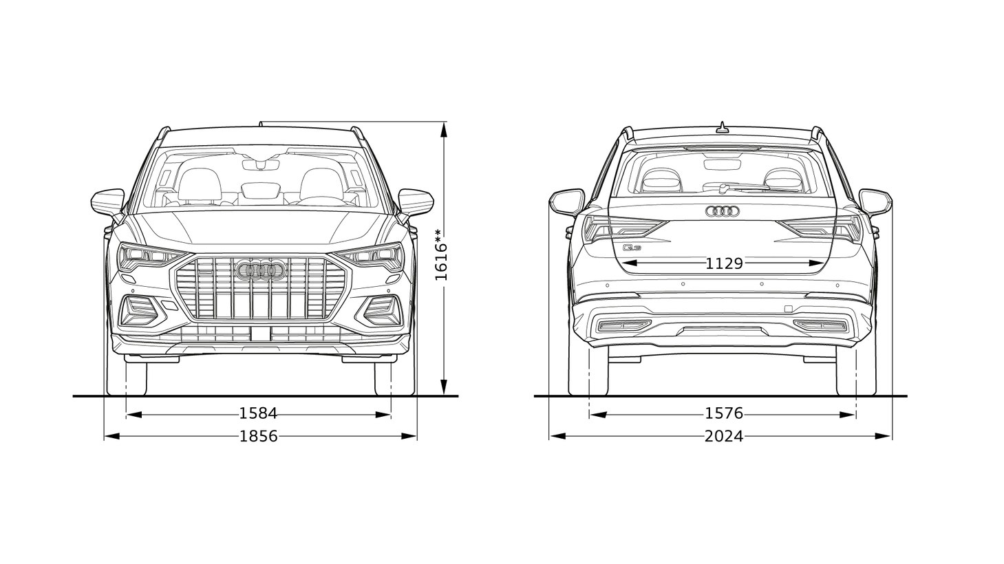 dimensions Audi Q3