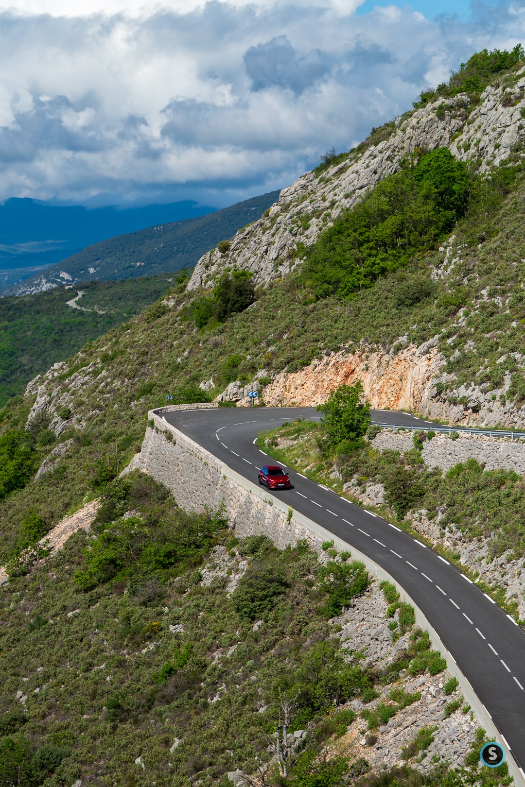 Route montagne MG S5 EV