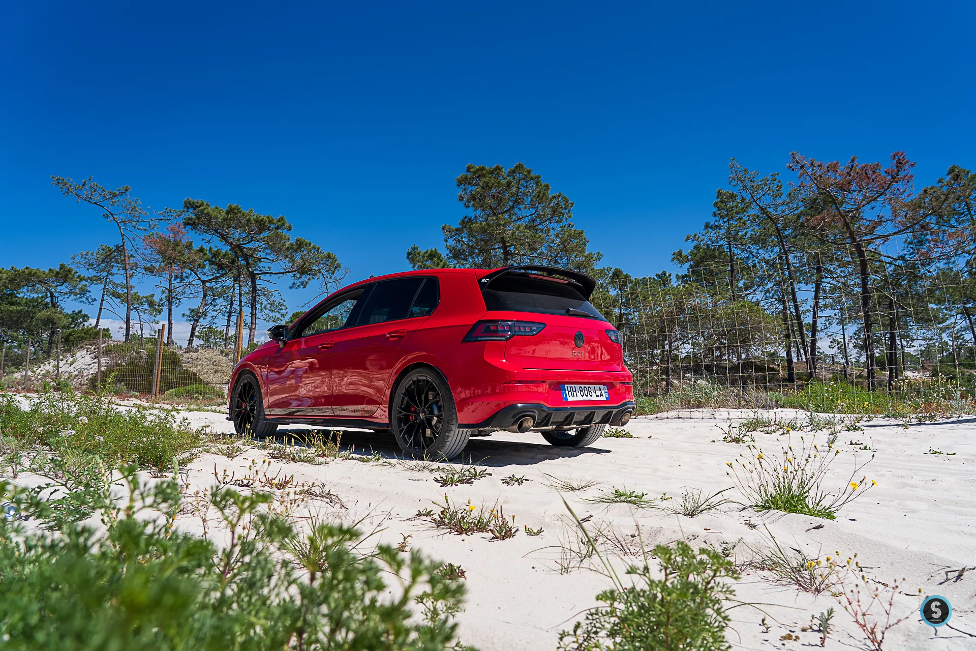 3/4 arrière Golf GTI Edition 50